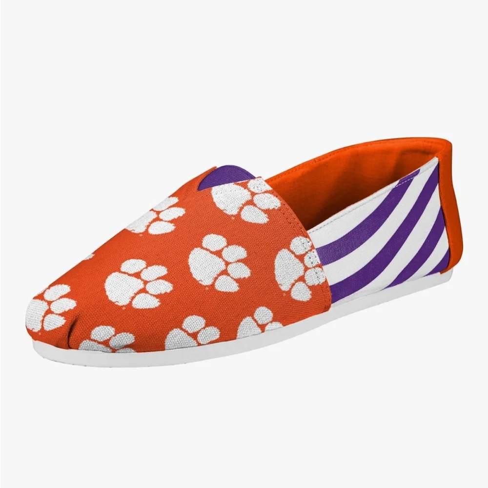 🆕 Clemson Tigers| FOCO Women’s NCAA |Canvas Slip-On Shoes| Size Small (US 6) - Picture 3 of 10